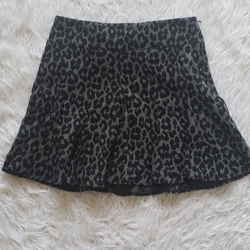 Ann Taylor animal print miniskirt